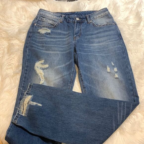 Flamingo Size Small distressed denim pants very soft - Picture 1 of 10